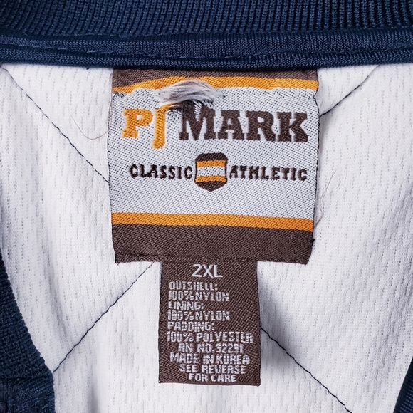 VIntage 90's PJ Mark Classic Athletic NBA Logo Quilted Puffer Jacket Size 2XL - Picture 12 of 16